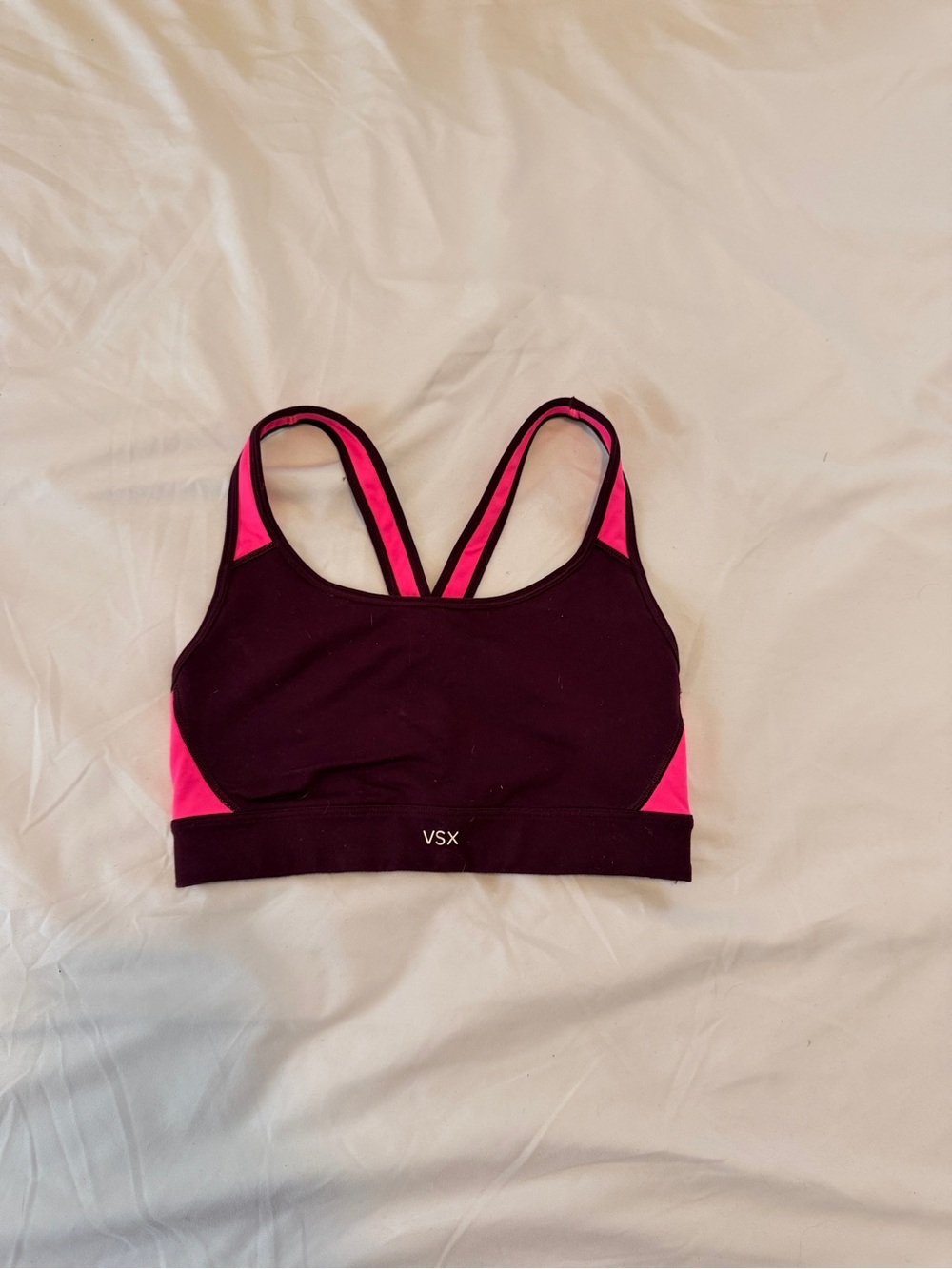 VSX Women's Burgundy & Hot Pink Sports Bra